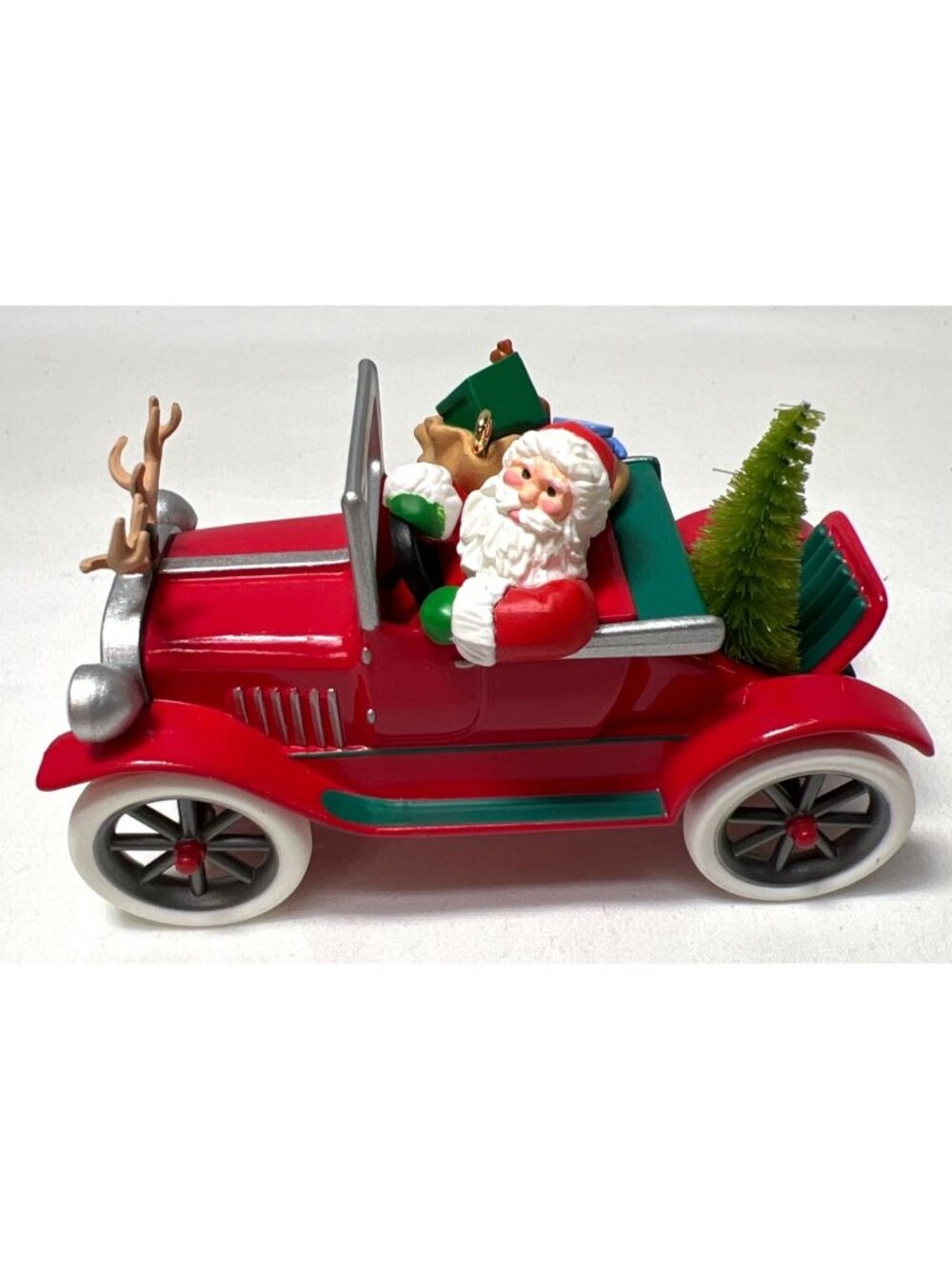Hallmark Keepsake Ornament Santas Antique Car "Here Comes Santa" 1991 Collectors